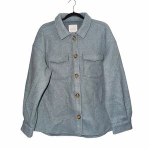 Avec Les Filles Button Front Shacket Never Worn Size Large
